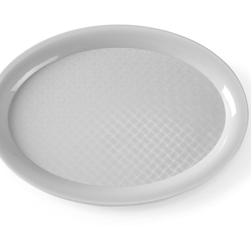 Hendi Fast Food Polypropylene Oval Serving Tray 195 x 265 mm Grey Hendi Fast Food Polypropylene Oval Serving Tray 195 x 265 mm Grey