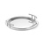 Hendi Stainless Steel Round Serving Tray Ø 400 mm with Handles
