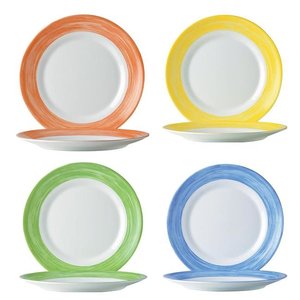 Hendi Shallow Plate, Ø235 mm, Brush, Orange (Pack of 6) Hendi Shallow Plate, Ø235 mm, Brush, Orange (Pack of 6)