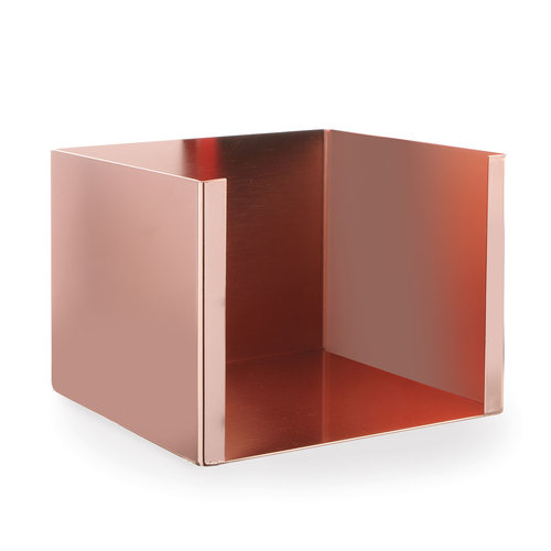 BarUp Copper napkin holder, dim. 130x130 (H) 100mm BarUp Copper napkin holder, dim. 130x130 (H) 100mm