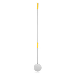 Lilly Codroipo Stainless Steel Pizza Peel Ø200x1700 mm, Round Yellow with Movable Handle
