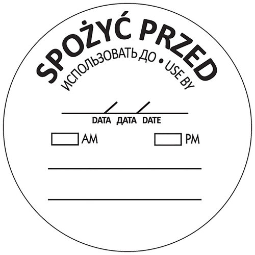Hendi Naklejki Food Safety - Spożyć przed Hendi Naklejki Food Safety - Spożyć przed