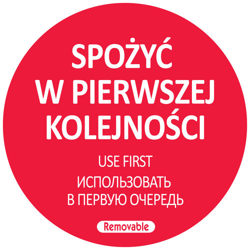 Hendi Naklejki Food Safety - Spożyć w pierwszej kolejności