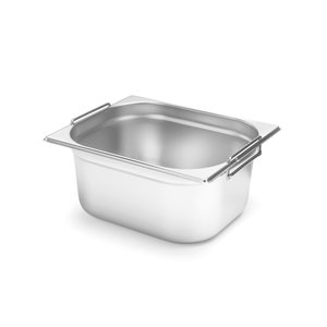 Hendi Stainless Steel Gastronorm Container 1/2 150 mm with Handles Hendi Stainless Steel Gastronorm Container 1/2 150 mm with Handles