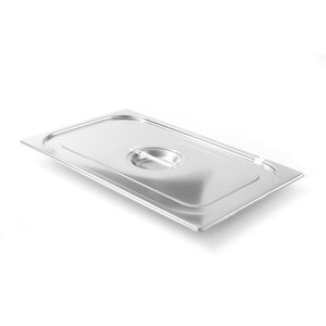 Hendi Stainless Steel Gastronorm Lid 1/4 Notched