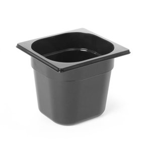 Hendi Polycarbonate Gastronorm Container 1/6 200 mm, Black Hendi Polycarbonate Gastronorm Container 1/6 200 mm, Black