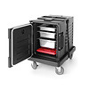 Hendi Front Loading Insulated Food Container GN 1/1, 66 L Black