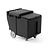 Hendi Insulated Top Loading Ice Conteiner 110 L Black