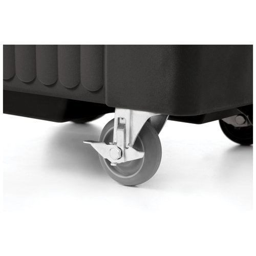 Hendi Pojemnik termoizolacyjny do transportu lodu 110 L, ładowany od góry, czarny