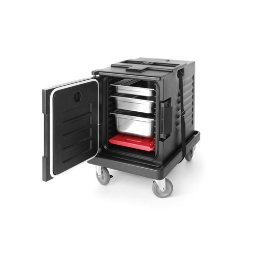 Hendi Pojemnik termoizolacyjny GN 1/1, 66 L, ładowany od frontu, czarny Hendi Pojemnik termoizolacyjny GN 1/1, 66 L, ładowany od frontu, czarny