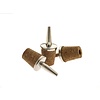 BarUp Pourer - set of 3 steel / natural cork