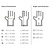 XXLselect Latex Disposable Gloves, Size M, Powdered, White (Pack of 100)