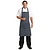 Whites Chefs Clothing Whites Butchers Apron   Navy Stripe with Pocket