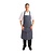 Whites Chefs Clothing Whites Butchers Apron   Navy Stripe with Pocket