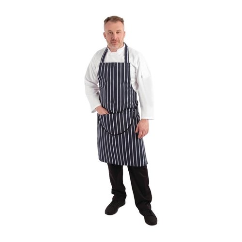 Whites Chefs Clothing Fartuch niebiesko-biały | 96,5x71,1cm Whites Chefs Clothing Fartuch niebiesko-biały | 96,5x71,1cm