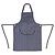 Whites Chefs Clothing Whites Butchers Apron   Navy Stripe with Pocket