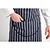 Whites Chefs Clothing Whites Butchers Apron   Navy Stripe with Pocket