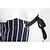 Whites Chefs Clothing Whites Butchers Apron   Navy Stripe with Pocket