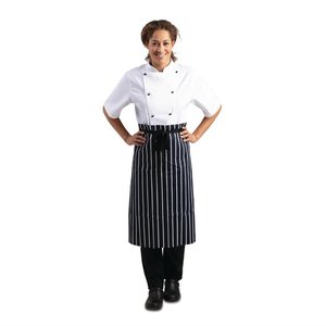 Whites Chefs Clothing Whites Butchers Waist Apron Blue and White Stripe Whites Chefs Clothing Whites Butchers Waist Apron Blue and White Stripe