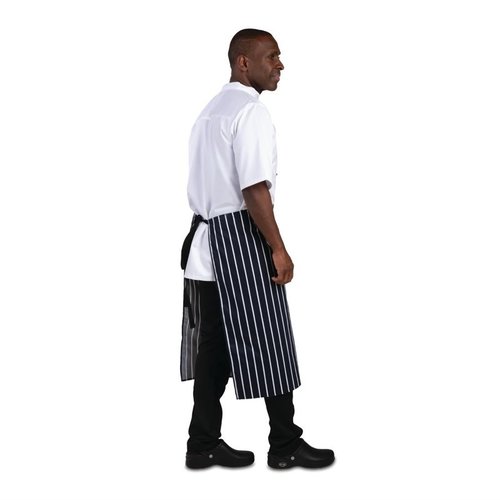 Whites Chefs Clothing Whites Butchers Waist Apron Blue and White Stripe Whites Chefs Clothing Whites Butchers Waist Apron Blue and White Stripe