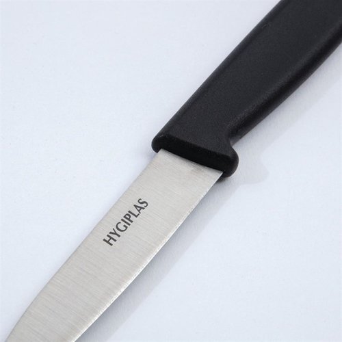 Hygiplas Knife for Peeling Vegetables 75 mm, Black Nylon Hygiplas Knife for Peeling Vegetables 75 mm, Black Nylon