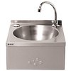 Basix Knee Operated Wash Basin, 300x320x(h)195 mm with Back Panel