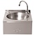 Basix Knee Operated Wash Basin, 300x320x(h)195 mm with Back Panel