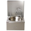 Basix Knee Operated Wash Basin, 300x320x(h)195 mm with Back Panel
