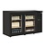 Polar Refrigeration  Double Sliding Doors Back Bar Cooler 350 L, from 2 °C to 8 °C, Black