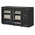 Polar Refrigeration  Double Sliding Doors Back Bar Cooler 350 L, from 2 °C to 8 °C, Black