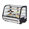 Polar Refrigeration  Refrigerated Display Rectangular, 160 L, from 2°C to 12°C, Countertop, Black-Silver