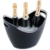 APS Acrylic Wine or Champagne Container 270x350 mm, (h)255 mm, Black with 2 Handles APS Acrylic Wine or Champagne Container 270x350 mm, (h)255 mm, Black with 2 Handles