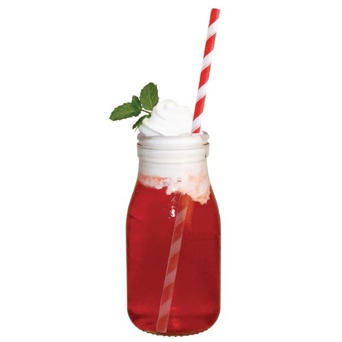 Olympia Glass Milk Bottle 200ml (Pack of 12) Olympia Glass Milk Bottle 200ml (Pack of 12)