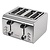 Caterlite 4Slot Stainless Steel Toaster