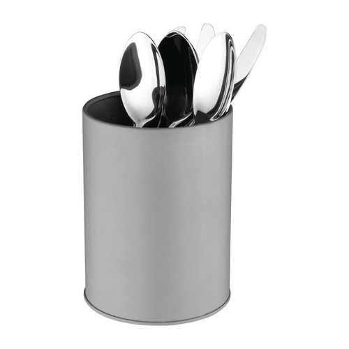 Olympia Galvanised Utensil Tin Grey Olympia Galvanised Utensil Tin Grey
