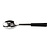 Vogue Slotted Serving Spoon Black Handle 340mm