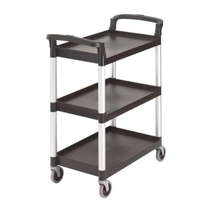 Cambro Wózek trzypółkowy czarny 835x410x(h)965 mm Cambro Wózek trzypółkowy czarny 835x410x(h)965 mm