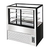 Polar Refrigeration  Refrigerated Display Rectangular, 285 L, from 2°C to 8°C, Stationary, Black-Silver