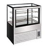 Polar Refrigeration  Refrigerated Display Rectangular, 285 L, from 2°C to 8°C, Stationary, Black-Silver