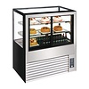 Polar Refrigeration  Refrigerated Display Rectangular, 285 L, from 2°C to 8°C, Stationary, Black-Silver