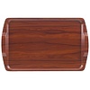 Cambro Laminate Rectangular Serving Tray 640 x 400 mm with Handles Brown