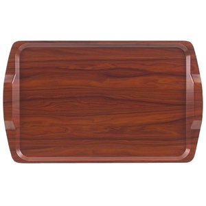 Cambro Laminate Rectangular Serving Tray 640 x 400 mm with Handles Brown Cambro Laminate Rectangular Serving Tray 640 x 400 mm with Handles Brown