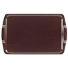 Cambro Prostokątna taca do serwowania 640 x 400 mm z laminatu, brązowa z uchwytami Cambro Prostokątna taca do serwowania 640 x 400 mm z laminatu, brązowa z uchwytami