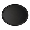Cambro Antypoślizgowa owalna taca do serwowania 685 x 560 mm z włókna szklanego, czarna
