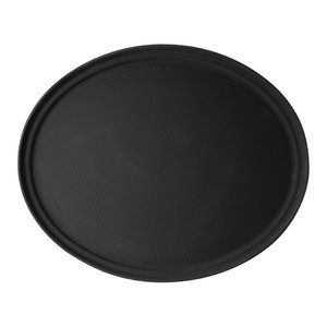 Cambro Glass Fibre Oval Non-Slip Serving Tray 685 x 560 mm Black Cambro Glass Fibre Oval Non-Slip Serving Tray 685 x 560 mm Black