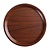 Cambro Laminate Round Non-Slip Canteen Tray Ø 380 mm Brown