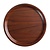 Cambro Laminate Round Non-Slip Canteen Tray Ø 380 mm Brown
