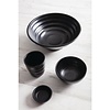 Kristallon Fusion Melamine Large Bowls Black 230mm (Pack of 4)