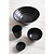 Kristallon Fusion Melamine Rice Bowls Black 114mm (Pack of 6)