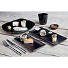 Kristallon Fusion Melamine Rectangular Platters Large 267mm (Pack of 4)